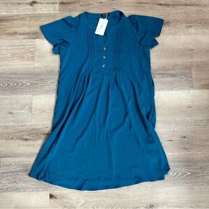 Bloomchic chiffon dress, Teal size 14-16